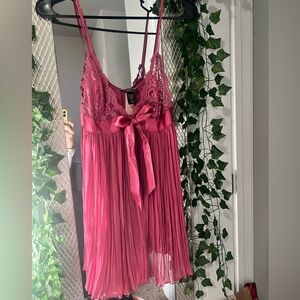 Victoria's Secret lace pleated babydoll